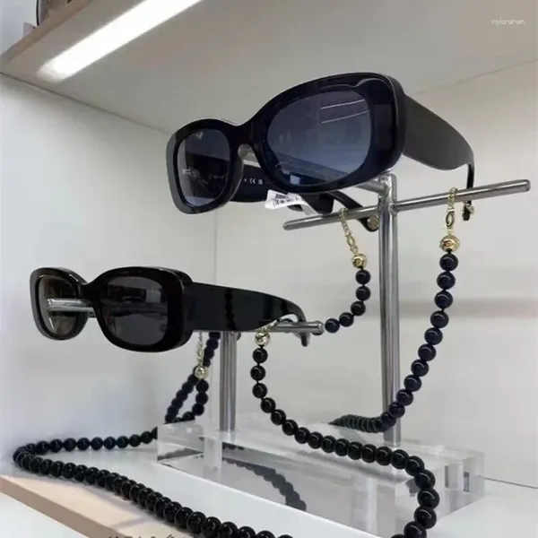 Güneş Gözlüğü 2024 Moda Retro Dikdörtgen Çerçeve Kadın Marka Tasarımcısı Square Glasses Kız Gradyan UV400