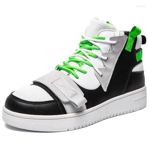 Wanderschuhe High Top Männer Schuh 2024 Atmungsaktive Zapatos Leichte Calzado De Hombre Bequeme Männliche Turnschuhe Mischfarben Wohnungen