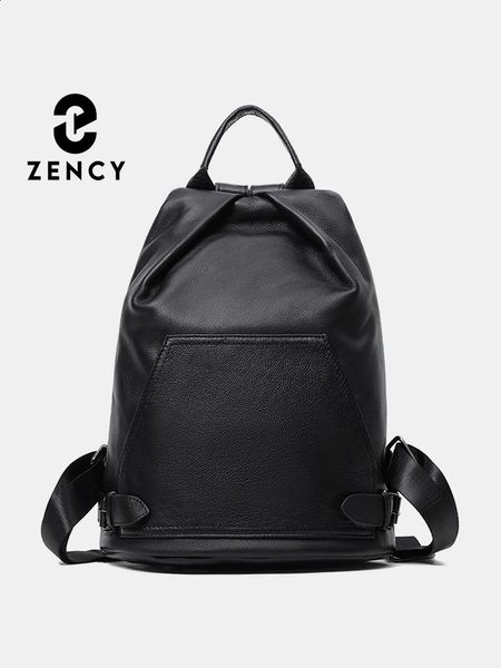 Zency Spring Borse da donna in vera pelle Borsa da scuola grande antifurto Zaino firmato Borsa da viaggio femminile A4 Cartella 240307