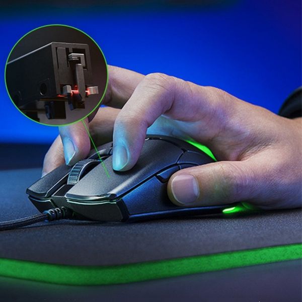 Новейшая проводная оптическая компьютерная игровая мышь Razer Deathadder Chroma USB с оптическим датчиком 10000 точек на дюйм, игровые мыши Razer Mouse Deathadder с розничной коробкой