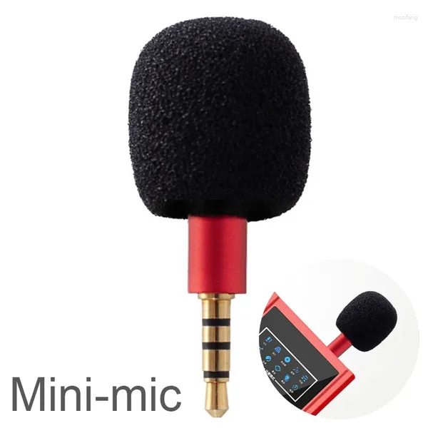 Microfones portátil mini microfone microfone 3.5mm aux 4 pinos pólo capacitância de metal para telefone móvel computador portátil gravação de pc