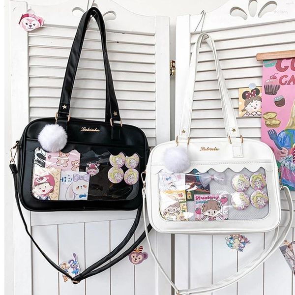 Borsa Borse impermeabili in nylon Kawaii Borse da scuola a tracolla uniformi per studenti in stile preppy per borse da donna casual a tracolla per ragazze