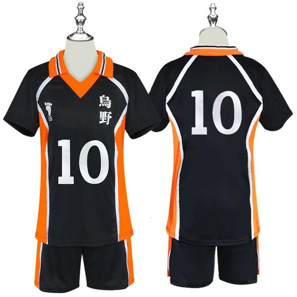 Uniforme de futebol júnior de vôlei, fantasia de animação, uniforme de vôlei, camisa cosplay, wuye, uniforme de equipe de vôlei universitário