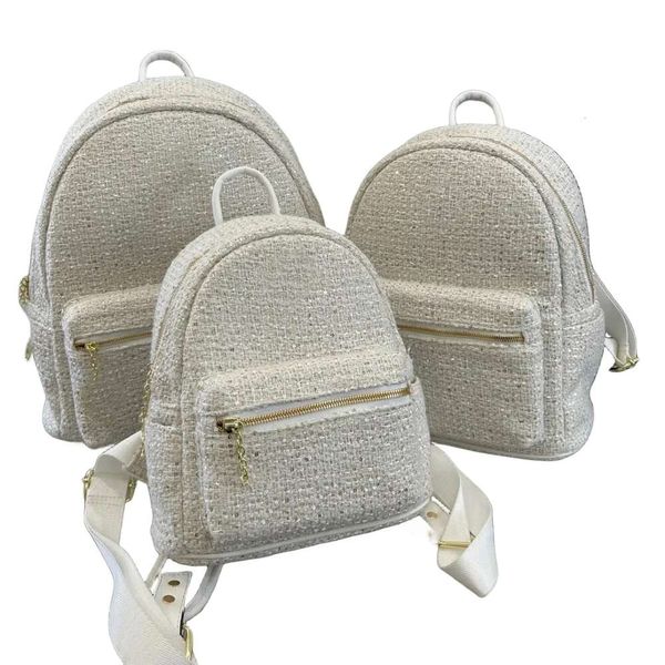 2024 Novo estilo Designer Mochila Marca Estilo Sacos Totes Bolsa Moda Ombro Saco de Alta Qualidade Mulheres Carta Bolsa Telefone Carteira Zipper Plain Algodão