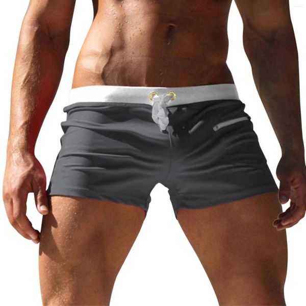 Herren-Shorts, Vordertasche, schnell trocknend, Strand, Surfen, lässig, Herren, Board, klein, Co. 22 lange Badehose für