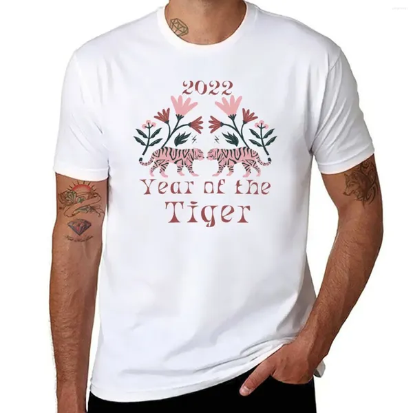 Männer Tank Tops Jahr Des Tigers 2024 T-Shirt Tees Koreanische Mode Customizeds Schwergewichte T Hemd Männer