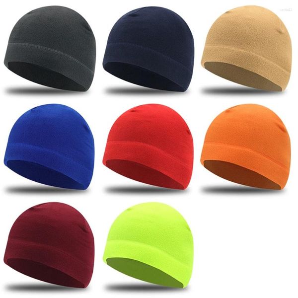 Radfahren Caps Winddicht Frauen Männer Polar Fleece Warme Beanie Hut Outdoor Wandern Zubehör Angeln Jagd Kappe Weiche Bequeme