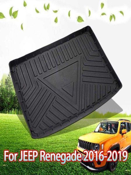 Vassoio da pavimento per tappetino da carico per bagagliaio in gomma per bagagliaio posteriore per Jeep Renegade 20192280039