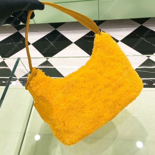 Borsa di design Top Totes borsa da sella borse di lusso borsa a tracolla borse di alta qualità per donna 22CM Borsa sotto le ascelle cerniera moda Giallo Nero Borsa bianca Confezione regalo