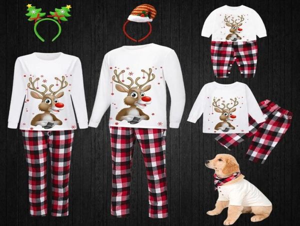Одинаковые комплекты для всей семьи, зимние хлопковые рождественские пижамы, годовой комплект одежды для мамы и дочки, образ для мамы и папы, для маленьких девочек и мальчиков 2208268974304