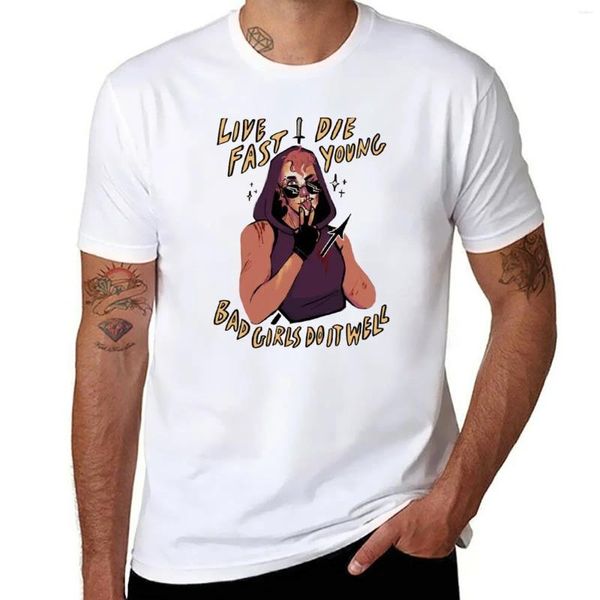 Regatas masculinas Live Fast Die Young T-Shirt Plain Heavyweight Camisetas Camisa Masculina