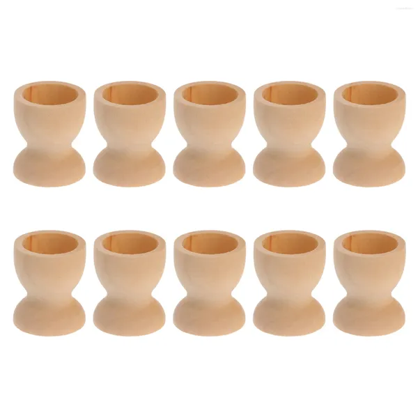 Conjuntos de louça 20 pcs ovos cozidos copo cozinha ferramentas em branco bandeja de exibição de páscoa bambu empilhamento jogos