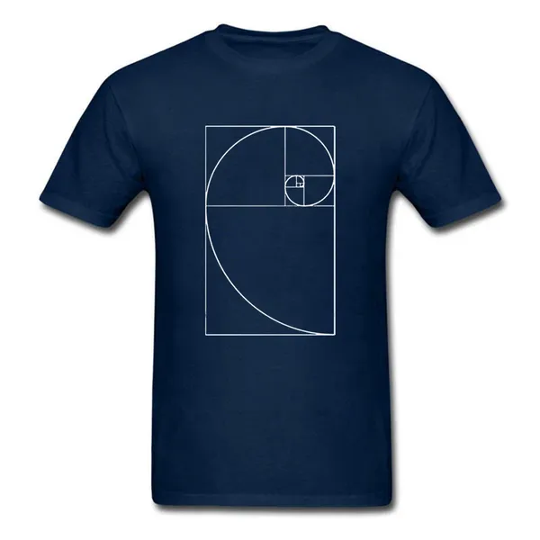 Camicie da uomo Golden Ratio Spiral Mathematics Math Geek Art Art Art Shirt Tops Tops Unisex Funny