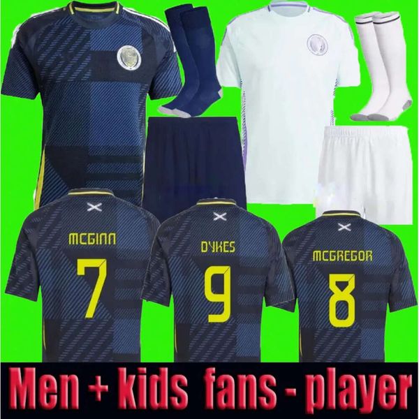 2024 Schottland Home Away Soccer Jersey Special Edition MCGINN TIERNEY Football Shirt 24 25 DYKES Mcgregor MEN Kids ROBERTSON 150Th Anniversary Fan 840