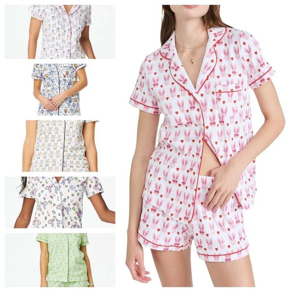 Pigiama da donna carino Roller Rabbit pantaloni a due pezzi pigiama Y2k scimmia stampa prefabbricata set pigiama in 2 pezzi camicia a maniche corte pantaloncini Pj set abbigliamento casual per la casa ag