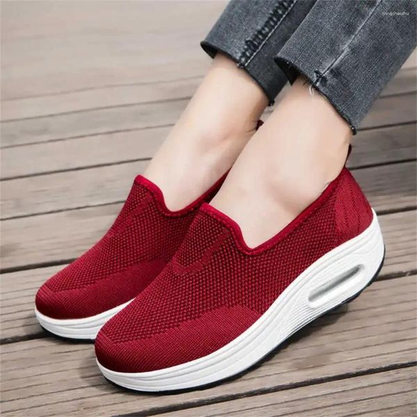 Scarpe casual Traspiranti Zeppa Scarpe da ginnastica rosa Scarpe basse Golf Donna Sneakers per ragazze Scarpe sportive Tensi Teni Comodità del piede largo