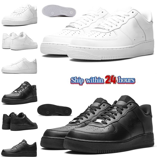 Scarpe da corsa per uomo donna one 1 classic triple bianco nero Scarpe da ginnastica da uomo per sport all'aria aperta