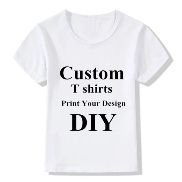Özel Çocuklar Tişört DIY Tasarım Your Tasarım Çocuk T-Shirts Boysgirls DIY Tee Fil