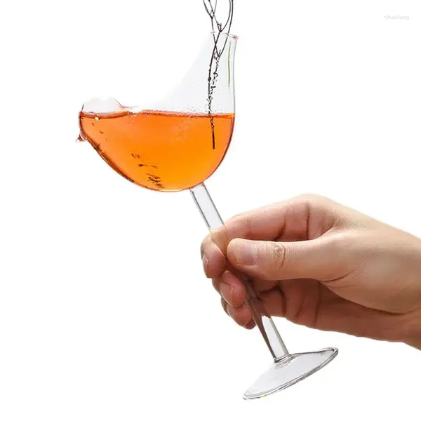 Copos de vinho Pássaro Cocktail 150ml Forma Clara Martini Goblet Cup Novidade Bebendo Copos para Bar Club Wedding KTV