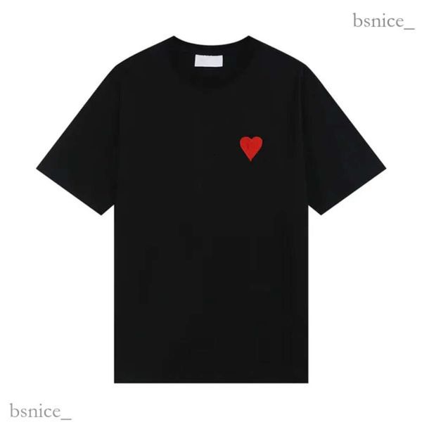Gioca a T-shirt da uomo di marca Novità Uomo Donna Designer di lusso Amis T Shirt Moda Uomo S Casual Tshirt Uomo Abbigliamento Little Red Heart Chuan Kubao Ling Polo Shirt 155