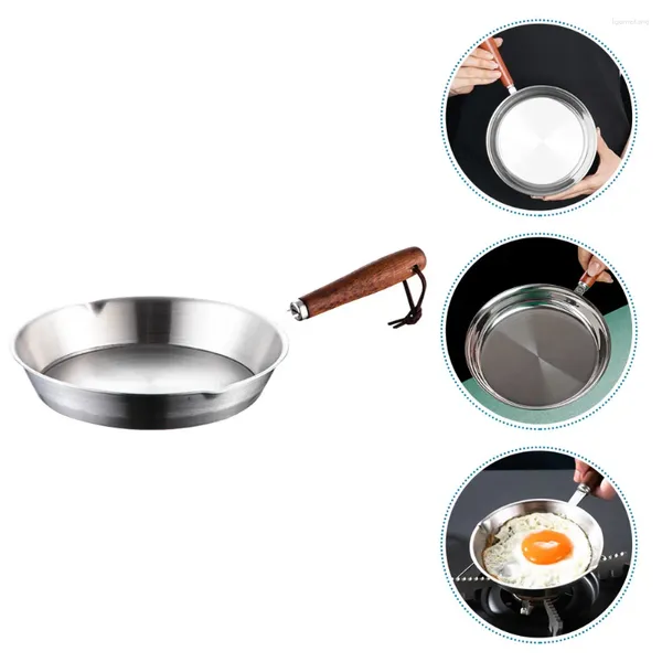 Сковороды с антипригарным покрытием, сковорода из нержавеющей стали, омлет, масло, подогрев яиц для завтрака, мини-жареные яйца
