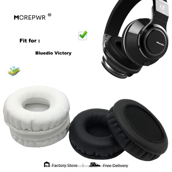 Aksesuarlar Morepwr Yeni Yükseltme Yedek Kulak Pedleri Bluedio Zafer Kulaklık Parçaları Deri Deri Yastık Kadife Earmuff Sleeve Cover