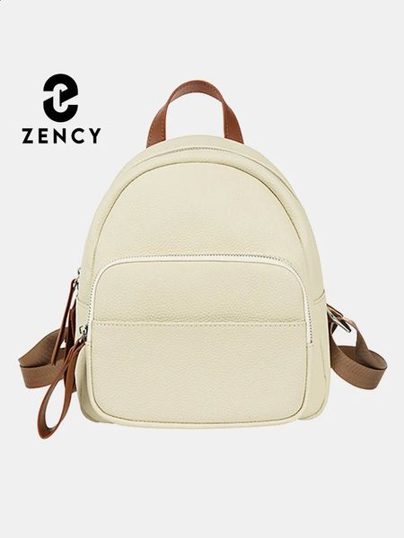Женский рюкзак Zency из натуральной кожи, школьная сумка высокого качества для девочек, дорожная сумка-шопер, рюкзак большой вместимости 240307