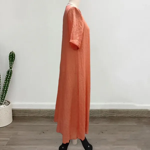 Casual Kleider Kurzarm Kleid Böhmischen Stil V-ausschnitt Sommer Für Frauen Weiche Atmungsaktive Mitte-kalb Länge Strand Midi mit