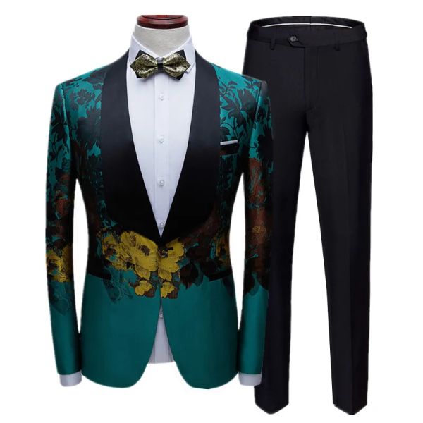 Ternos anfitriões cantor cenário de performance vestido de moda jovens bar ktv casuais casuais blazers machos slim fit machos blazers