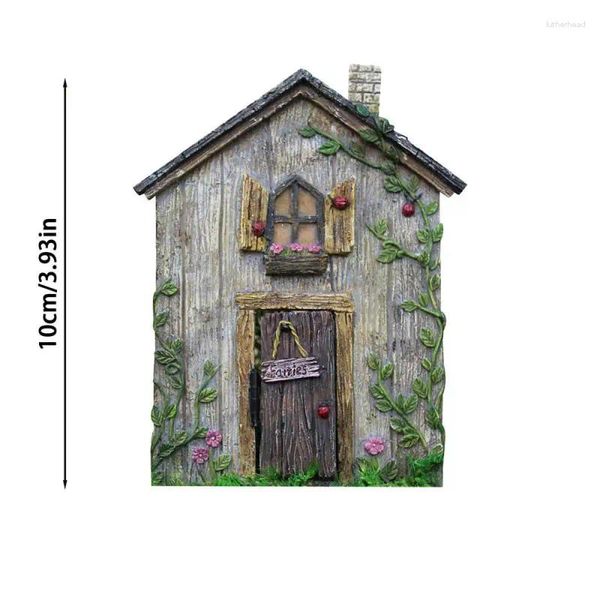 Figurine decorative Fiabe in legno Albero nano Decorazione per porta Ornamenti Giocattoli per bambini Decorazioni per la casa Artigianato Fiaba Miniature da giardino