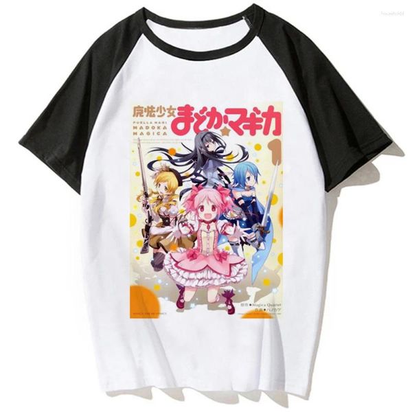 T-shirt da donna Puella Magi Madoka Magica T-shirt da donna Estate Y2K T-shirt giapponese Donna Streetwear Abiti grafici