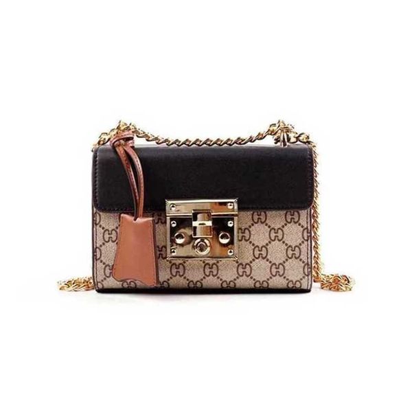 Clearance a buon mercato 60% di cuoio Collage Flap Filla Spalla Crossbody Small Square Womens 60% Off Store Online