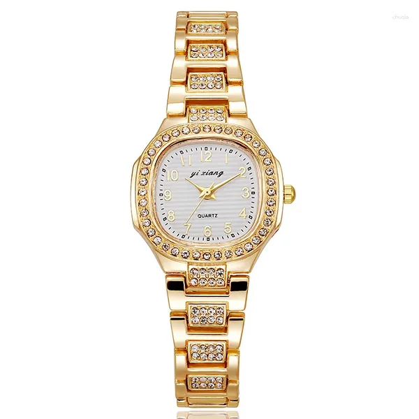 Armbanduhren Mode Frauen Uhr Casual Armbanduhr Strass Damen Quarz Kompakte Einfache Relogio Feminino Dame Uhr Stunden