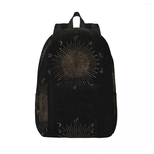 Zaino Simboli di astronomia Donna Zaini piccoli Ragazzi Ragazze Bookbag Borsa a tracolla moda Portabilità Zaino da viaggio Borse da scuola per bambini