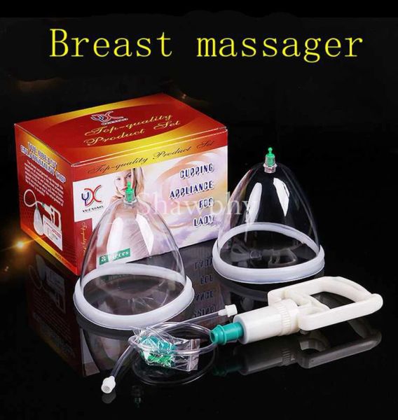 Насос для увеличения груди Rests Healthy для женщин, вакуумный массажер для тела, баночный массажер для увеличения груди с всасывающим насосом, терапевтический размер L