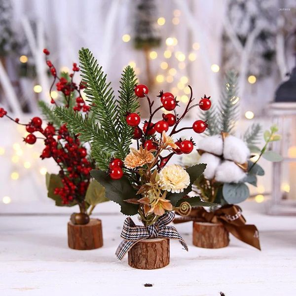 Decorações de Natal de madeira PET janela multi-estilo presente pequenas pétalas para casamentos recepção de mesa de casamento