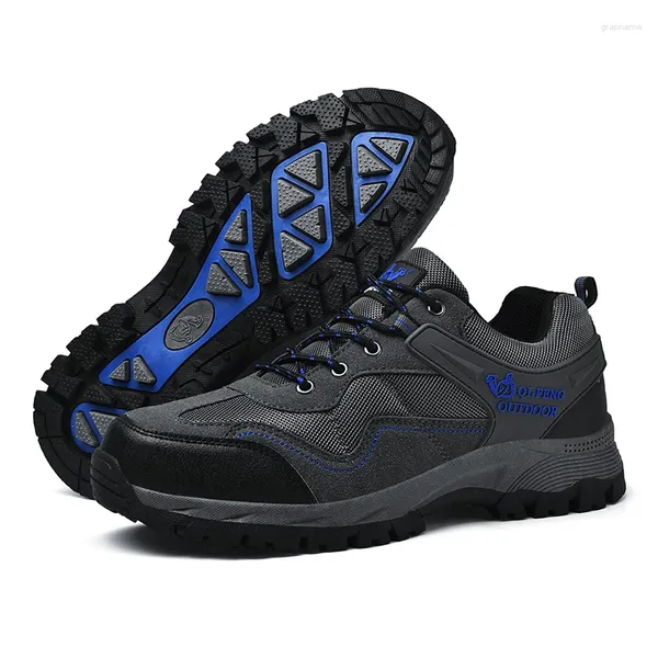 Fitnessschuhe Männer Wandern Wasserdichte Bergstiefel Outdoor Männlich Reise Trekking Turnschuhe Klettern Jagd Taktische Ausrüstung Grün