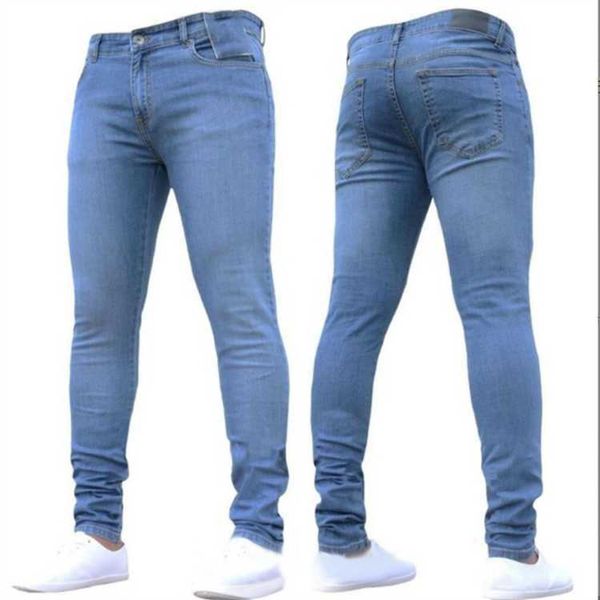 Europäische und amerikanische Herrenjeans mit enger Knöchelhose