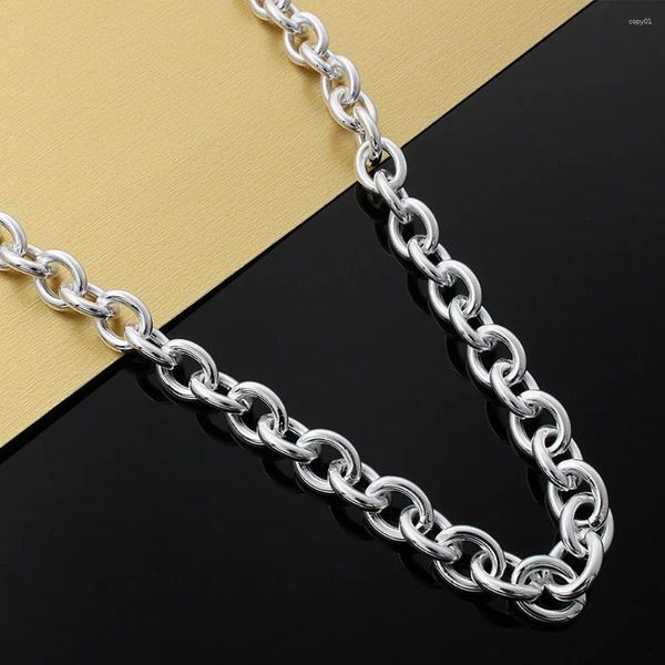 Anhänger Halsketten Klassische 925 Gestempelt Silber Farbe Überzogen Charms Für Frau Männer Ketten Party Hochzeit Zubehör Schmuck Geschenke