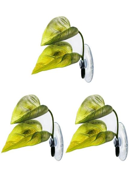 Dekorationen Beta Fish Hammock Plant Leaf Mat Spreading Breeding Resting Bed3171361