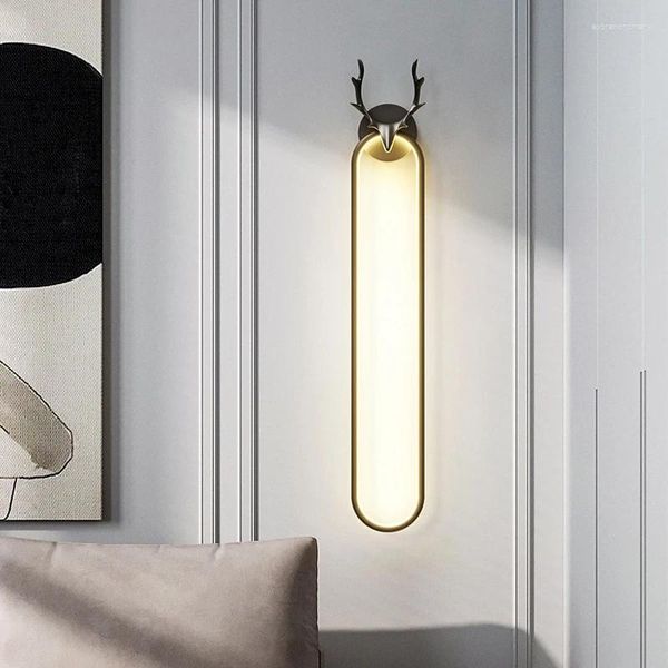 Настенный светильник TEMAR, скандинавский современный светодиодный креативный дизайн, винтажное бра с рогами для дома, гостиной, спальни, прикроватный декор, светильник