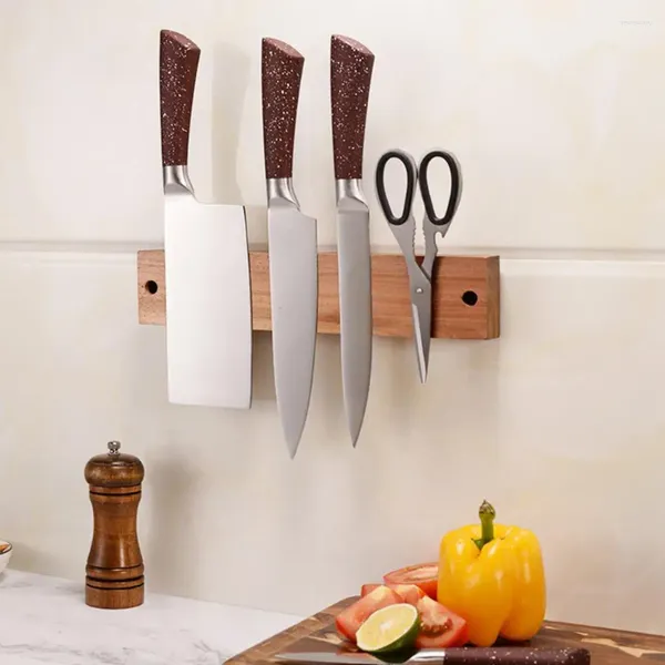 Portaoggetti da cucina Supporto per taglierina per legno durevole Supporto senza fori Organizzazione magnetica per chiave utensile