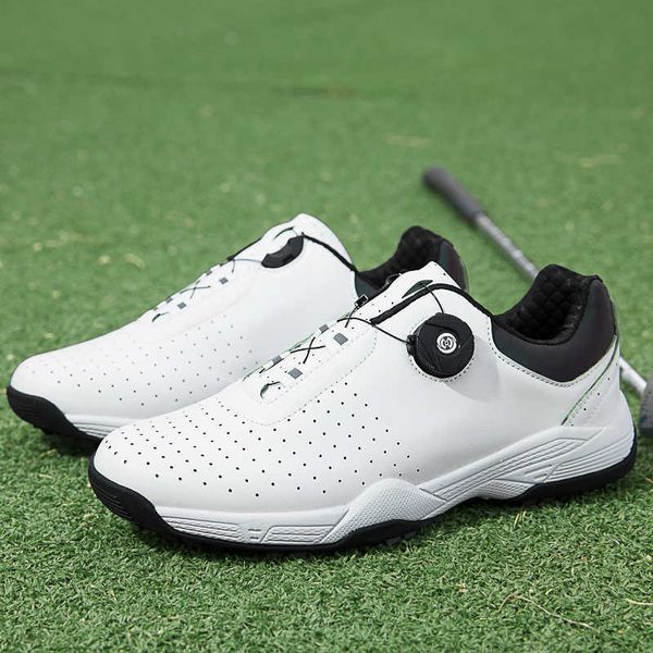HBP Baba Olmayan Erkekler İş İş Gündelik Beyaz Siyah Kahverengi Boyut35-46 Golf Eğiticileri Ayakkabı Nailless Tarzı Spor Deri Golf Ayakkabıları