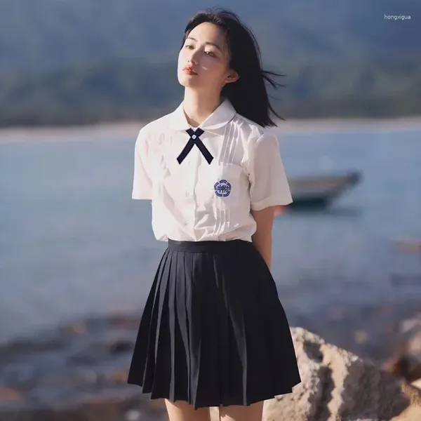 Sahne Giyim Japon jk üniforma sınıfı yaz öğrenci kolej tarzı ortaokul okulu kıdemli