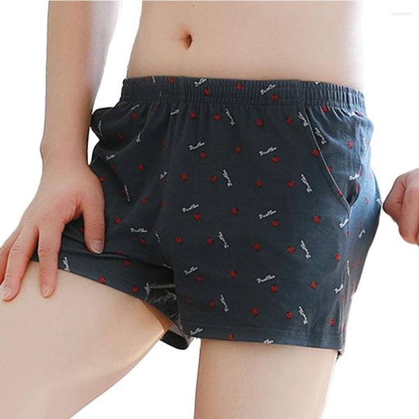 Underpants Mens Underwear Todas as Estações Casual Confortável Algodão Diário de Alta Qualidade Casa Grande Tamanho Solto