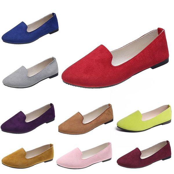 Scarpe casual comode da donna Scarpe da ginnastica Arancione Nero Rosso Giallo Viola Verde Pesca Viola Rosa Scarpe da ginnastica da esterno Tendenze Scarpe da lavoro premaman piatte da donna A030