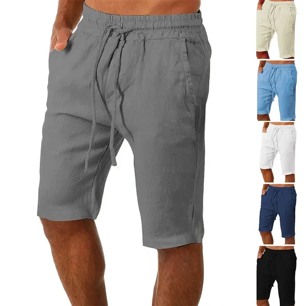 Männer Shorts Männer Mode Basketball Casual Baumwolle Leinen Mann Atmungsaktive Gym Crossfit Sport Strand Männliche Kleidung 5XL