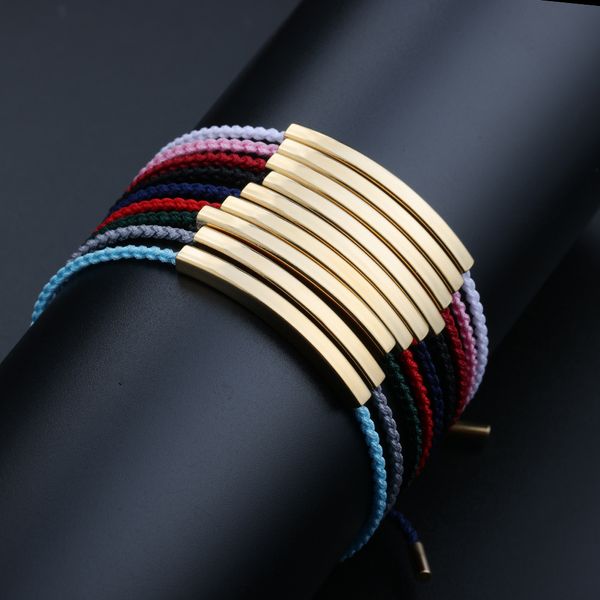 18k verstellbares handgeflochtenes Wickelarmband aus Edelstahl für meine Tochter/beste Freundin, inspirierende Geschenke für Teenager und Mädchen