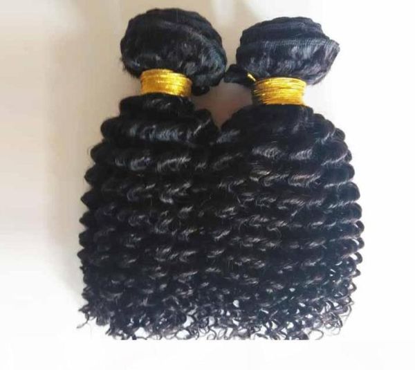 Cuticola brasiliana vergine peruviana capelli ricci crespi 3 pacchi Fabbrica economica non trasformata tessuto remy indiano malese dei capelli DHgat1793552327045