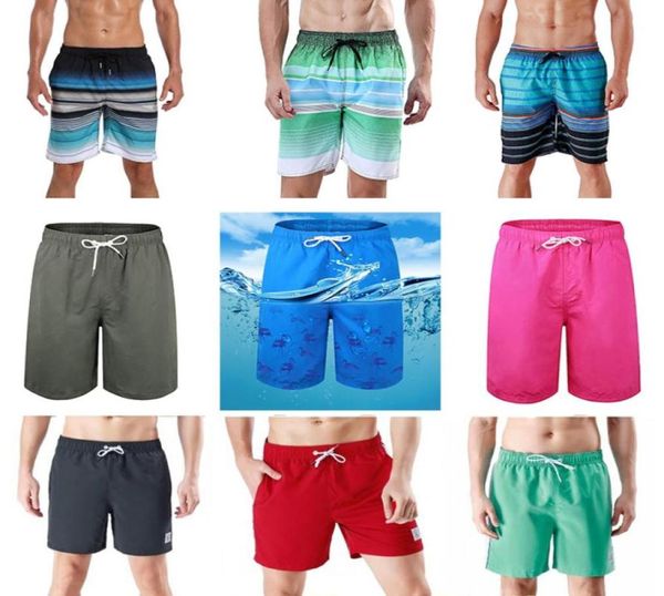 Moda masculina039s roupas de banho shorts secagem rápida surf calças esportivas boardshorts verão nadar tronco beachwear com forro mesh6206757234